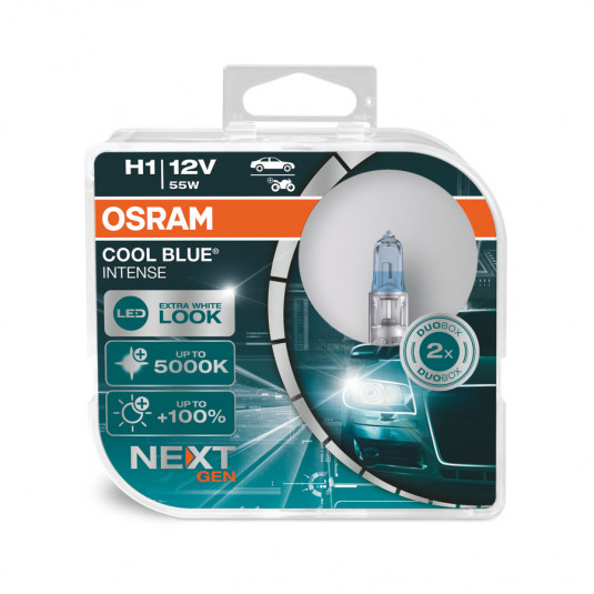 Osram CoolBlue Intense H1 55W NextGeneration 5000K BOX