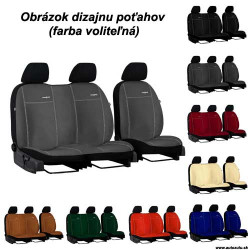 Potahy pro PEUGEOT PARTNER 2+1 II (od 2008) Comfort (Alcantara)