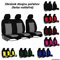 Potahy pro PEUGEOT EXPERT 2+1 III (od 2017) Elegance (velour-velour)