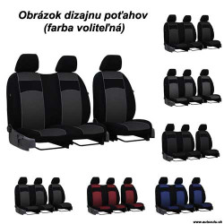 Potahy pro PEUGEOT EXPERT 2+1 II (2007-2016) VIP-B3 (textil)