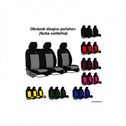 Potahy pro NISSAN Interstar 2+1 III (od 2010) Elegance (velour-velour)