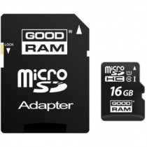 Paměťová karta MicroSDHC 16GB CL10 UHS1 + adap.