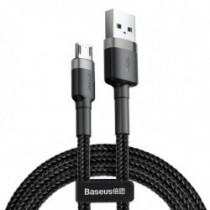 Kabel USB do micro USB Cafule 1.5A 200 cm black&gray