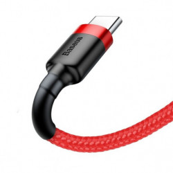 Kabel USB na USB-C BASEUS Cafule 1,5A 100cm červený