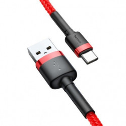 Kabel USB na USB-C BASEUS Cafule 1,5A 100cm červený