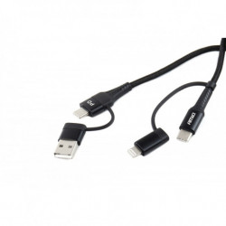 Multikabel USB C-USB C iOS USB A FullLINK 100cm UC-15