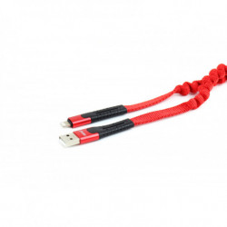 Pružinový kabel USB+Apple lightning 120cm FullLINK UC-13