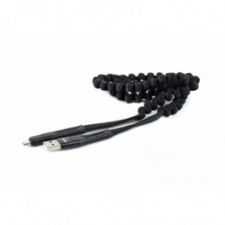 Pružinový kabel USB+microUSB 120cm FullLINK UC-12
