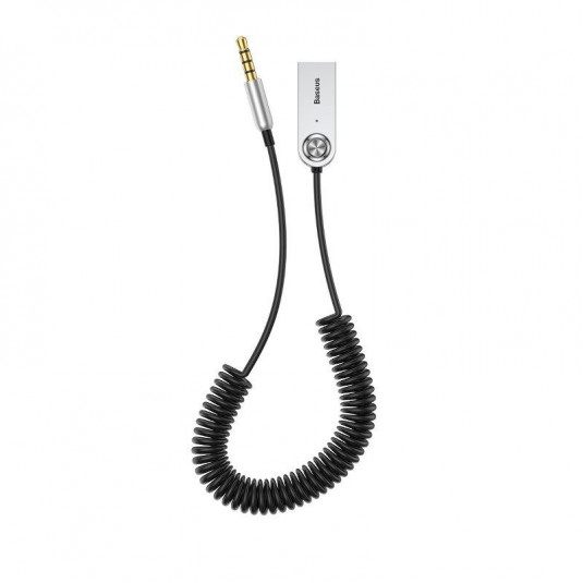 USB, AUX audio adaptér Bluetooth 5.0 BASEUS černý