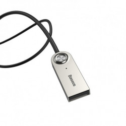 USB, AUX audio adaptér Bluetooth 5.0 BASEUS černý