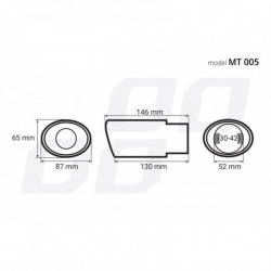 Koncovka výfuku (Ø výfuku do 42mm) MT 005