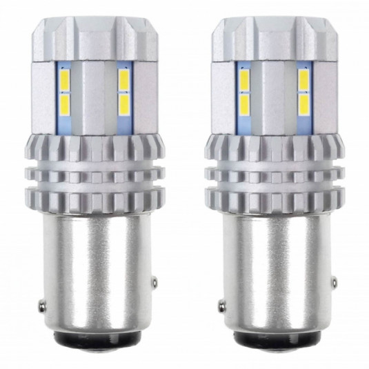 LED žárovky CANBUS 3020 22SMD UltraBright 1157 BAY15D P21/5W White 12V/24V