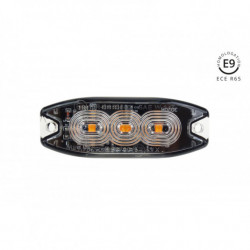 Výstražné osvětlení oranžové 3x3W LED R65 R10 12/24V IP67