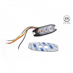 Výstražné osvětlení oranžové 3x3W LED R65 R10 12/24V IP67