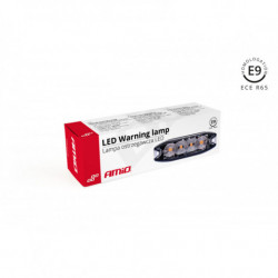 Výstražné osvětlení oranžové 4x3W LED R65 R10 12/24V IP67