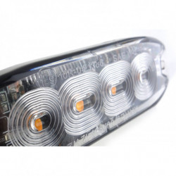 Výstražné osvětlení oranžové 4x3W LED R65 R10 12/24V IP67