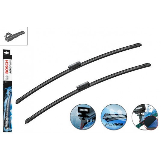Stěrače Bosch Aerotwin sada pro PEUGEOT 407 Coupé [D2] (10.05-12.11) 700/700mm