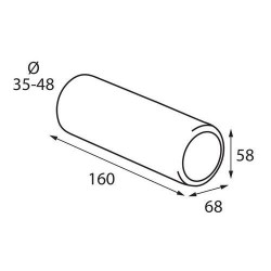 Koncovka výfuku (Ø výfuku do 48mm) T-1