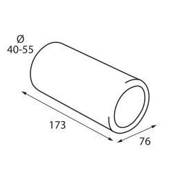 Koncovka výfuku (Ø výfuku do 55mm) TS-19S