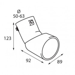 Koncovka výfuku (Ø výfuku do 63mm) TS-45