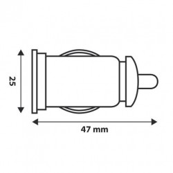 Zásuvka USB 12/24 V