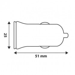 Zásuvka USB 12/32 V - Rychlonabíječka 2400 mA