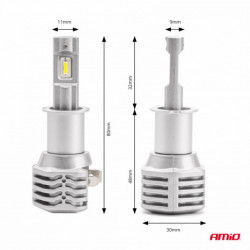 LED žárovky hlavního svícení H3 X1 Series AMiO