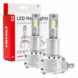 LED žárovky hlavního svícení H3 X2 Series AMiO (+canbus)