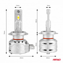 LED žárovky hlavního svícení H7 X2 Series AMiO (+canbus)