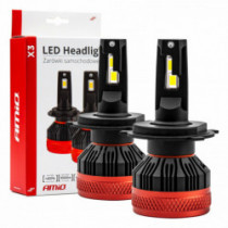 LED žárovky hlavního svícení H4 X3 Series AMiO (+canbus)