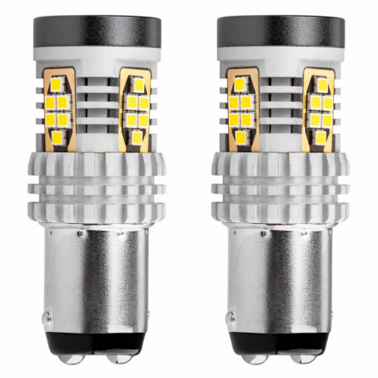 LED žárovky CANBUS 3020 24SMD 1157 BAY15D P21/5W White 12V/24V