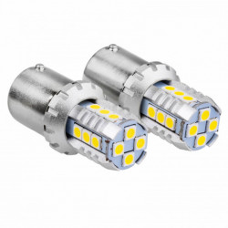 LED žárovky CANBUS 3030 16SMD 1156 BA15S P21W R10W R5W White 12V/24V