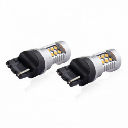 LED žárovky CANBUS 3030 24SMD T20 7440 WY21W Oranžová 12V/24V