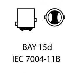 P21/5W LED žiarovka (White/jantarová)