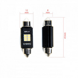 C10W LED žiarovka (6 x SMD 2016) 42 mm 6000k canbus