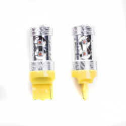 W21W LED svietidlo 50W (10 x cree) oranžové 12/24V