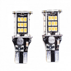 W16W LED žiarovka (30 x SMD 3020) oranžová canbus