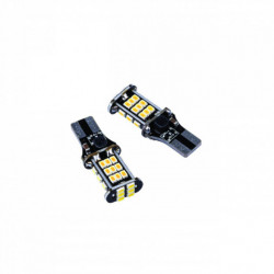 W16W LED žiarovka (30 x SMD 3020) oranžová canbus