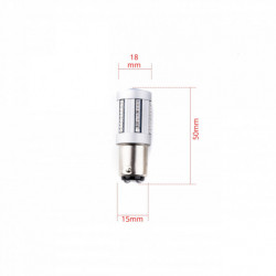 P21/5W LED žiarovka (66 x SMD 2016) červená canbus