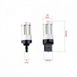 W21W LED žiarovka (66 x SMD 2016) 6000k canbus