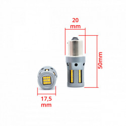 Py21W 1156 66 SMD 2016 canbus amber - 2 ks