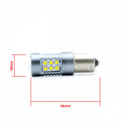 P21W LED žiarovka 24 SMD 3030 6000k canbus