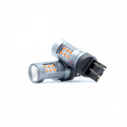 W21/5W LED žiarovka (24 x SMD 3030) červená canbus