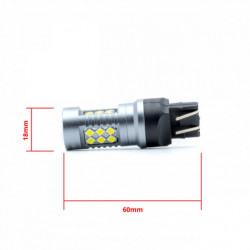 W21/5W LED žiarovka 24 SMD 3030 biela canbus