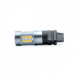 P27W LED žiarovka (24 x SMD 3030) oranžová canbus