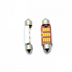 C10W LED žiarovka 39mm 12 SMD 4014 5000k canbus