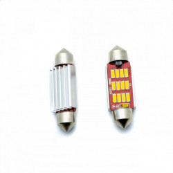 C10W LED žiarovka 39mm 12 SMD 4014 5000k canbus