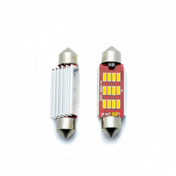 C10W LED žiarovka 42mm 12 SMD 4014 5000k canbus