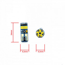 W5W LED žiarovka 15 SMD 4014 5000k canbus