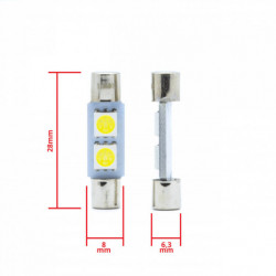 Led c3W 2 SMD 4014 canbus 28mm - 2 ks